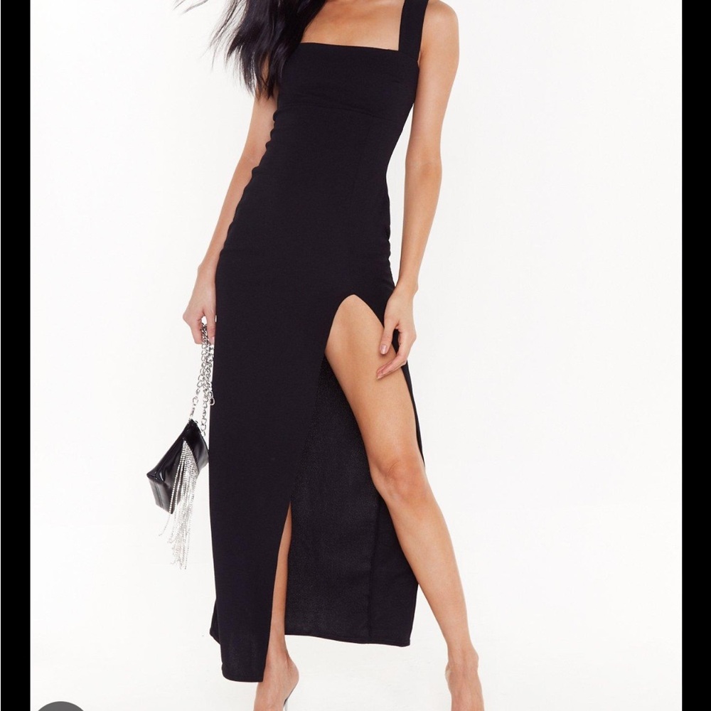 NastyGal square front dress